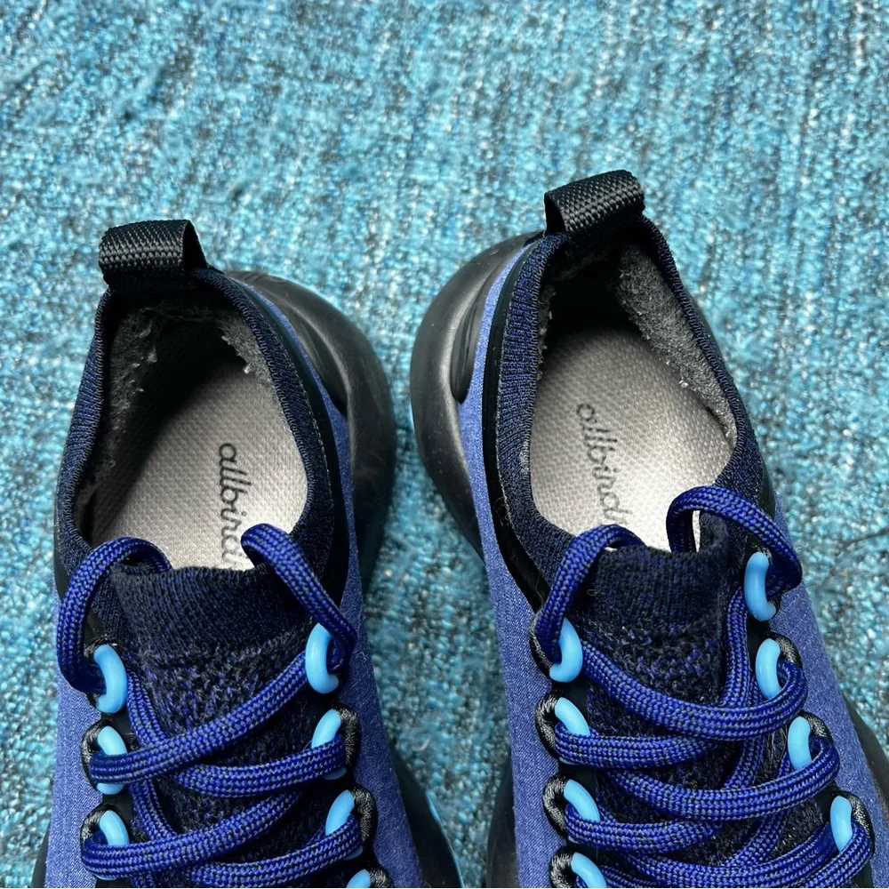 Allbirds Trail Runners SWT Sneakers in Hazy Cobalt Black Women's Size 5.5 Shoes